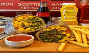 XL Vejeteryan Burrito Menü