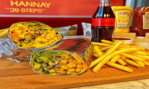 XL Tavuklu Burrito Menü
